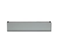 BTV Bocacartas construido en aluminio pintado y acero inoxidable – Acabado plata 28,2 x 5,8 x 1 cm