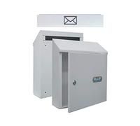 BTV | Bocacartas y Recogecartas con Cerradura Grado I | Buzon Exterior Disponible en Blanco, Bronce o Negro | 395x125x312 mm