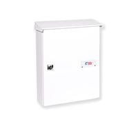 BTV Buzón de pared Colonia - Exterior con cerradura y soporte anticaída, blanco 30 x 24 x 8.7 cm