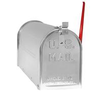 BTV | Buzón de Pie Estilo Americano | Buzón US Mail para Correo Postal de Exterior Modelo Dakota | Medidas 22.5 x 16 x 47.5 cm | Color Gris