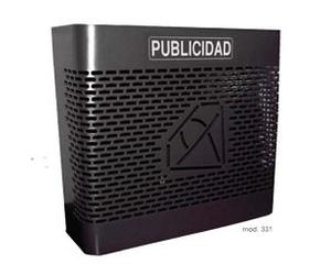 BTV Cesta de Publicidad Horizontal Grande Negro