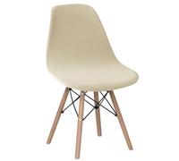 BUAOGDVG Juego de 2 Fundas de Terciopelo escandinavas for Silla de Comedor, elásticas, Lavables, for Cocina, hogar, Hotel(Beige,Lot de 1)