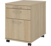 Buck rodante eurokraft pro, 1 cajón para utensilios, 1 cajón para material, 1 archivador colgante, profundidad 580 mm