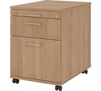 Buck rodante eurokraft pro, 1 cajón para utensilios, 1 cajón para material, 1 archivador colgante, profundidad 580 mm