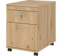 Buck rodante eurokraft pro, 1 cajón para utensilios, 1 cajón para material, 1 archivador colgante, profundidad 580 mm