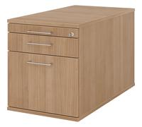 Buck rodante eurokraft pro, 1 cajón para utensilios, 1 cajón para material, 1 archivador colgante, profundidad 800 mm