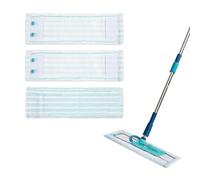 BUCOMTU 3 paños de Repuesto mopa para Leifheit Profi XL Micro Duo/Profi XL Cotton Plus, de Microfibra de algodón, universales para baldosas/Suelos de Madera