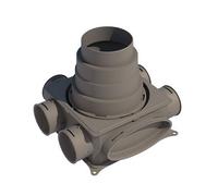 BOSCH Accesorio para Ventilación Doméstica VK 125-B Caja de Distribución de Aire de Plástico Monocapa - 7738100818