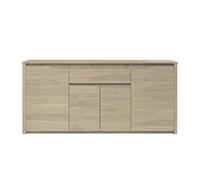 Buffet 4 puertas 1 cajón decoración roble l185 cm - wendy 45.8 cm