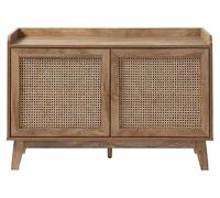 Buffet de 2 puertas con trenzado de ratán, 110 cm de ancho - PALMO
