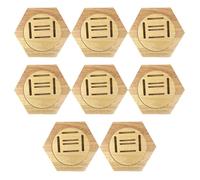Bufran Expositor Madera Hexagonal - Decoración Medallas de Pared 8 Piezas | Modularidad hexagonal para un almacenamiento elegante y moderno en cualquier pared.