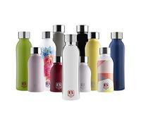 BUGATTI B BOTTLES TWIN Botella térmica 500 ML Silver mantiene los líquidos calientes por 12 H fríos por 24 H y hielo por 36 H Botella fitness ecológica y reutilizable de acero inoxidable 18/10