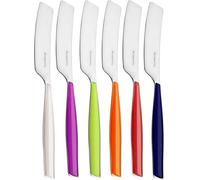 BUGATTI, Glamour, Juego de 6 esparcidores pequeños en Acero Inoxidable 18/10, con moldura del Sistema Pro-Tech (Multicolor)