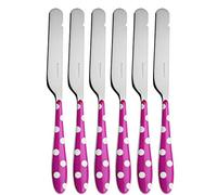 Bugatti psfu de 014 F32/6 - Cubertería (Diseño de Lunares, 6 Cuchillos de Untar (San/Acero Color Fucsia 16 x 20 x 3 cm
