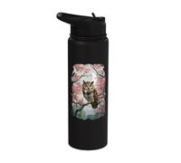 Búho Pájaro Sabiduría Noche C Stainless Steel Insulated Water Bottle