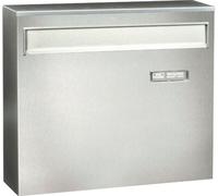 Búho-Wächter: buzón integrado en valla, modelo Borkum 3878, material: acero inoxidable (NIRO)