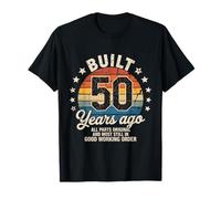 Built 50 Years Age All Parts Original 50th Birthday Camiseta