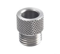 Buje de manga de taladro de acero inoxidable, para plantilla de clavija M14, localizador de guía de perforación de madera antivibración, adaptador preciso de agujero de bolsillo, para brocas de 3 mm a