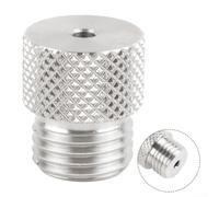 Buje de manga de taladro de acero inoxidable, para plantilla de clavija M14, localizador de guía de perforación de madera antivibración, adaptador preciso de agujero de bolsillo, para brocas de 3 mm a
