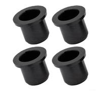 Bujes de rueda de goma negra, paquete de 4 para cortacésped | Para caucho negro premium, resistente a la intemperie, duradero, se adapta a tractores de jardín, cortacéspedes