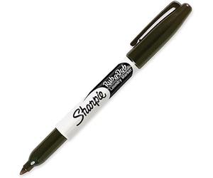 Bulk Buy: Sanford Sharpie Frote un Dub ropa rotulador negro permanente 31101 (6-Pack)