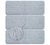 Bulletproof - Cabezales de repuesto para mopa húmeda y seca de microfibra para mopas de limpieza de suelos, compatibles con la mayoría de las mopas planas de 11" a 12" y 13" (velcro), Pack De 3