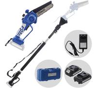 BullMach AION 10 - Podadora manual eléctrica de batería + Pértiga telescópica 130-200 cm - 2x21V 2Ah