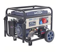 BullMach AMBRA 12000 E-3 - Generador de corriente a gasolina con ruedas y AVR 8.5 kW - Continua 7.8 kW Trifásica + ATS