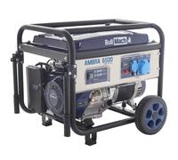 BullMach AMBRA 6500 - Generador de corriente a gasolina con ruedas y AVR 5.5 kW - Continua 5 kW Monofásica