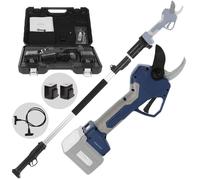 Bullmach ARTEMIS 45 - Tijeras eléctricas de poda con pértiga 150-210 cm - 2x 21.6V 4Ah - Diámetro de corte 45 mm