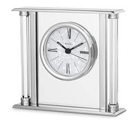 Bulova B2454 The Pearl - Reloj de Mesa, Metal, Plata Pulida con Espejo