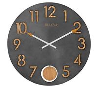 Bulova C4119 Flatiron - Reloj de Pared, Acero bruñido