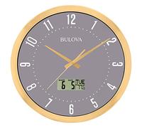 Bulova C4830 Lobby - Reloj de Pared, 14 Pulgadas, Dorado