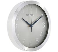 Bulova Winston C4844 - Reloj de Pared (1 Unidad), Color Plateado