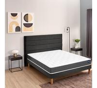 BULTEX Colchón de espuma HR Regular BULTEX® 19 cm. Color Blanco/gris ahumado