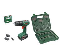Bundle of Bosch taladro percutor a batería EasyImpact 18V-38 (1 batería de 2,5 Ah; sistema de 18 V; en maletín de transporte) + Bosch Set de iniciación, 136 uds. - Amazon Edition