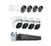 Bundle of Reolink Kit de Cámaras 5MP RLK8-520D4-5MP con 8CH NVR 2TB + 4× RLC-510A, Cámaras PoE de Exterior con Detección de Personas/Vehículos, Visión Nocturna, Audio, Ranura SD, Grabación 24/7