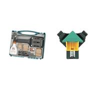 Bundle of wolfcraft 2 sargentos para esquinas ES 22 I 3051000 I Para fijar sencillamente tablas y marcos en un ángulo de 90°+wolfcraft Juego universal de maestro de ensamblaje para madera I 4645000