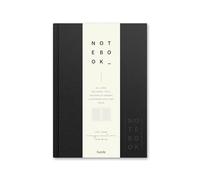 Burde Notizbuch Textil schwarz liniert A5: Edles Notizbuch eingebunden in feinen Leinen.