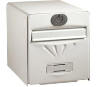 Burg Wachter Buzón Costero en Acero Galvanizado - 2 Puertas - Blanco