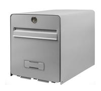 Burg Wachter Buzón de Acero Galvanizado con 1 Puerta - Gris