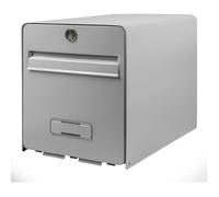 Burg Wachter Buzón de favor en acero galvanizado, 2 puertas, Gris