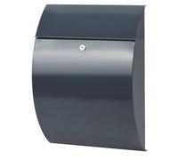 BURG-WÄCHTER, buzón modelo RIVIERA 835 ANT, sin compartimento para periódicos ni placa de identificación, fabricado en acero galvanizado, con ranura de entrada para documentos de formato DIN C4. Inclu
