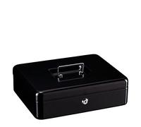BURG-WÄCHTER Caja de caudales con cerradura de llave, Bandeja de recuento de monedas de euro y compartimento para billetes, Chapa de acero, ZK Money 5030 Euro, Negro