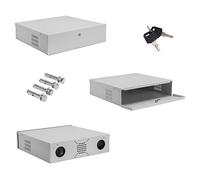 Sterling 18" Lock Box Caja de Seguridad CCTV DVR NVR con Cerradura, Gris