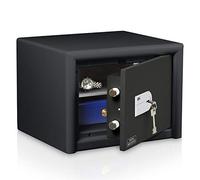 BURG-WÄCHTER Caja fuerte con llave, Combi-Line, Nivel de seguridad S2, Protección antincendios LFS 30 P, Probada por VdS, 15 l, 44 kg, CL 410 K, Negro