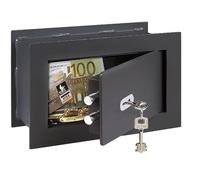 BURG-WÄCHTER Caja fuerte con llave, Point Safe, Empotrable, 3,5 l, 6,6 kg, PW 1 S, Negro