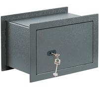 BURG-WÄCHTER Caja fuerte de pared con llave, 10,6 L, 9,98 kg, Pure Safe PSW 120 K, antracita, exterior: 254 x 360 x 195 (alto x ancho x profundidad)