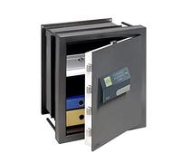BURG-WÄCHTER Caja fuerte empotrable con combinación numérica y huella, Karat, Resistencia 0, Fondo variable con estante, 27,5-45,7 l, 39,0 kg, WT 616 E FP, Hierro antiguo