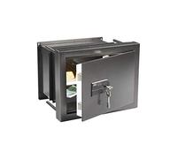 BURG-WÄCHTER Caja fuerte empotrable con llave, Karat, Grado de resistencia 0, Fondo variable con bandejas, 15,6 - 26,0 l, 27,5 kg, WT 614 K, Hierro antiguo